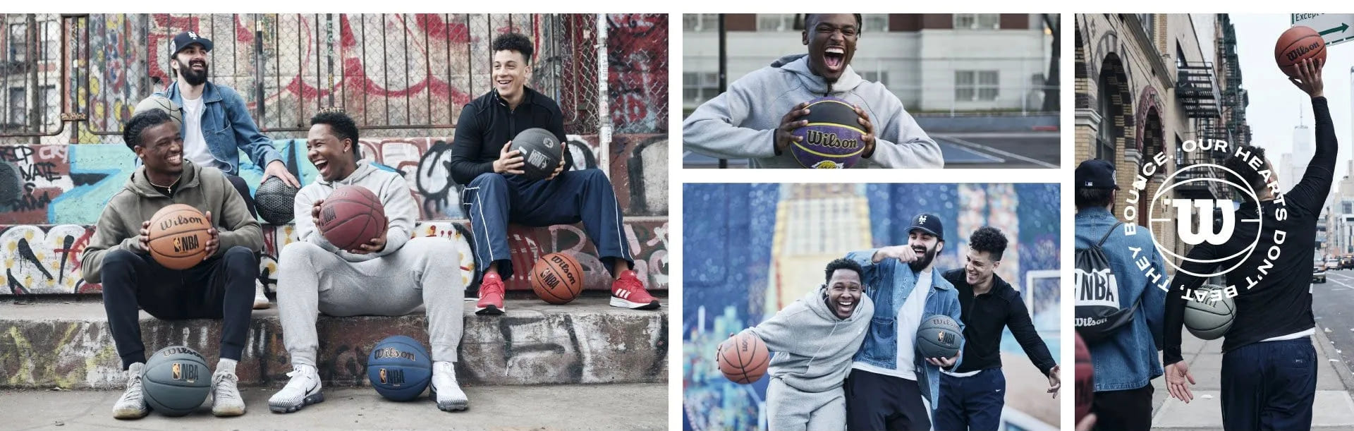 Línea de pelotas de basketball NBA de Wilson.